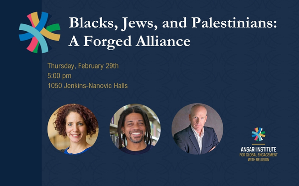 Poster of event featuring headshots of Atalia Omar, Darryl Heller, and Charles Powell.