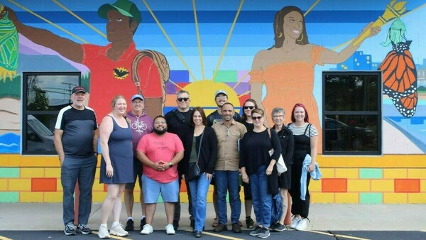 South Bend City Church immersion group with La Casa de Amistad's Executive Director Juan Constantino